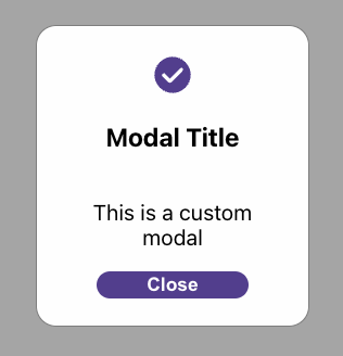 Modal Screenshot